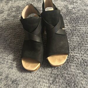 Dansko Black Open Toe Sandal
